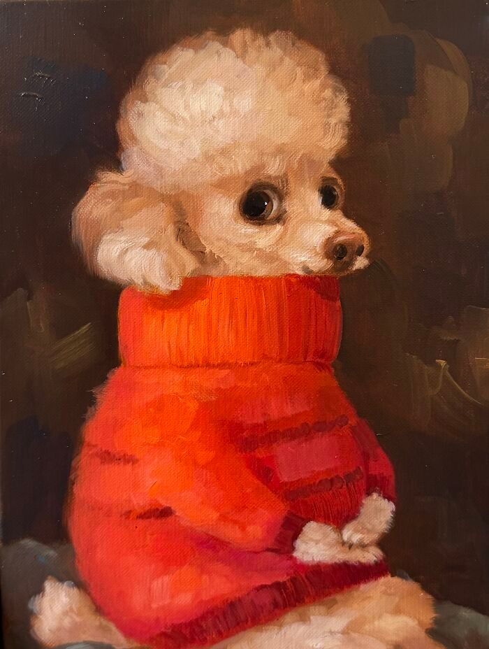 Retratos de animais engraçados: As pinturas que fazem cachorros e gatos parecerem mais humanos que muita fente (31 fotos) 6 Retratos de animais engraçados: As pinturas que fazem cachorros e gatos parecerem mais humanos que muita fente (31 fotos) 6
