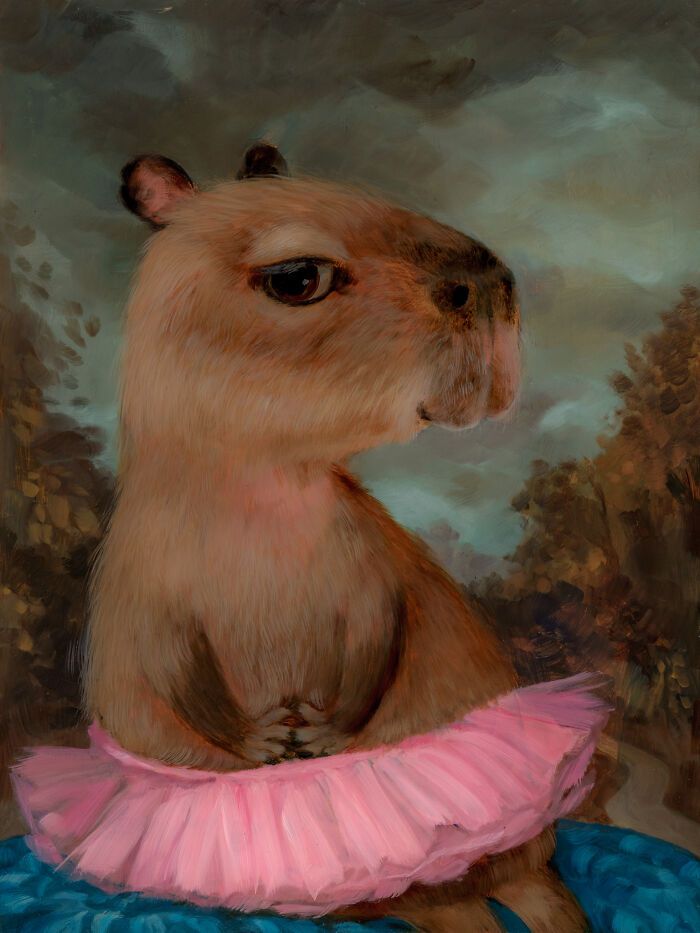 Retratos de animais engraçados: As pinturas que fazem cachorros e gatos parecerem mais humanos que muita fente (31 fotos) 9 Retratos de animais engraçados: As pinturas que fazem cachorros e gatos parecerem mais humanos que muita fente (31 fotos) 9