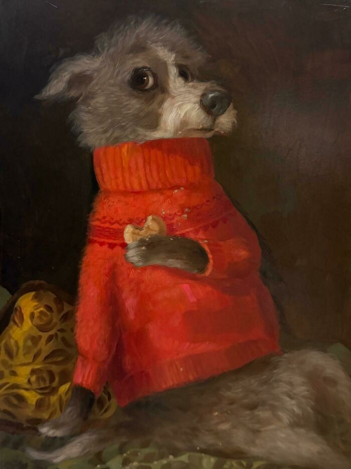 Retratos de animais engraçados: As pinturas que fazem cachorros e gatos parecerem mais humanos que muita fente (31 fotos) 11 Retratos de animais engraçados: As pinturas que fazem cachorros e gatos parecerem mais humanos que muita fente (31 fotos) 11