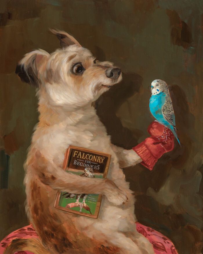 Retratos de animais engraçados: As pinturas que fazem cachorros e gatos parecerem mais humanos que muita fente (31 fotos) 15 Retratos de animais engraçados: As pinturas que fazem cachorros e gatos parecerem mais humanos que muita fente (31 fotos) 15