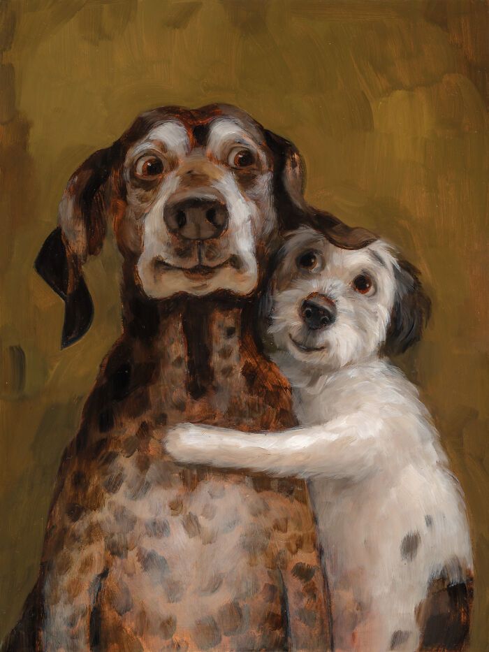Retratos de animais engraçados: As pinturas que fazem cachorros e gatos parecerem mais humanos que muita fente (31 fotos) 16 Retratos de animais engraçados: As pinturas que fazem cachorros e gatos parecerem mais humanos que muita fente (31 fotos) 16