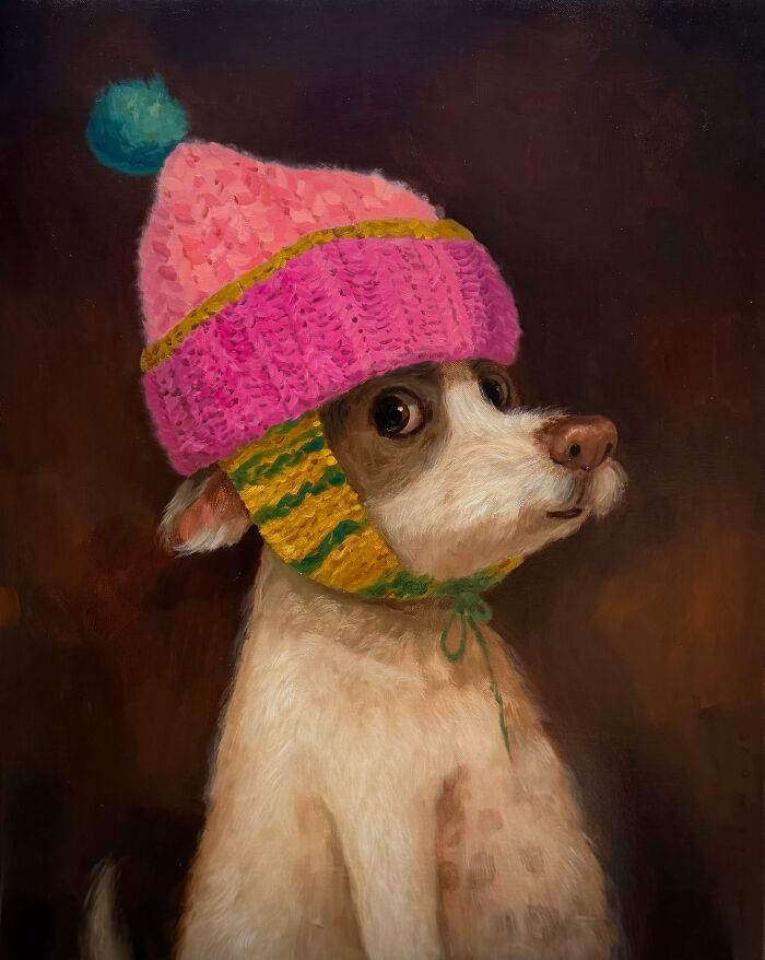 Retratos de animais engraçados: As pinturas que fazem cachorros e gatos parecerem mais humanos que muita fente (31 fotos) 17 Retratos de animais engraçados: As pinturas que fazem cachorros e gatos parecerem mais humanos que muita fente (31 fotos) 17