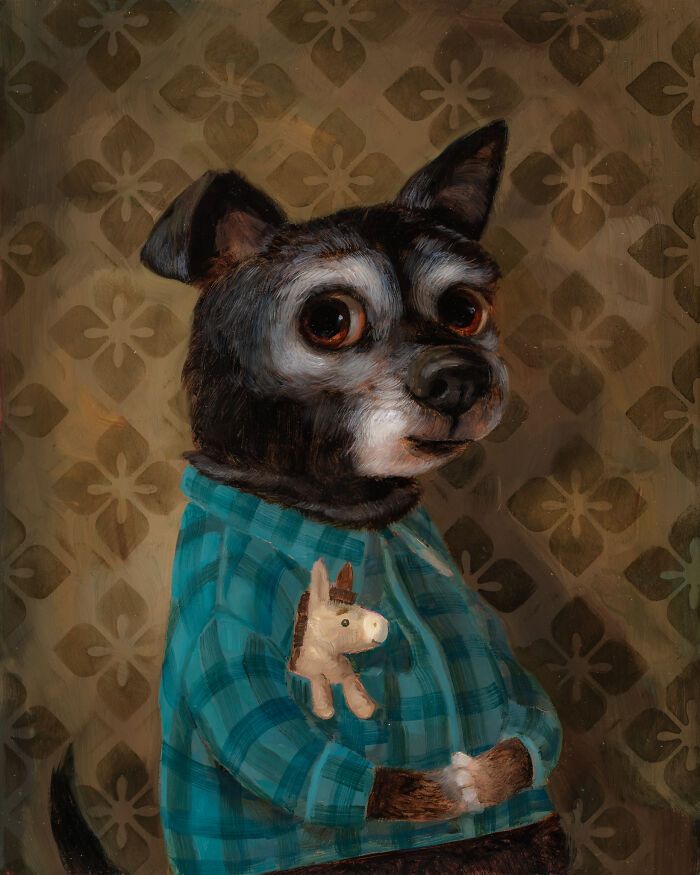 Retratos de animais engraçados: As pinturas que fazem cachorros e gatos parecerem mais humanos que muita fente (31 fotos) 18 Retratos de animais engraçados: As pinturas que fazem cachorros e gatos parecerem mais humanos que muita fente (31 fotos) 18