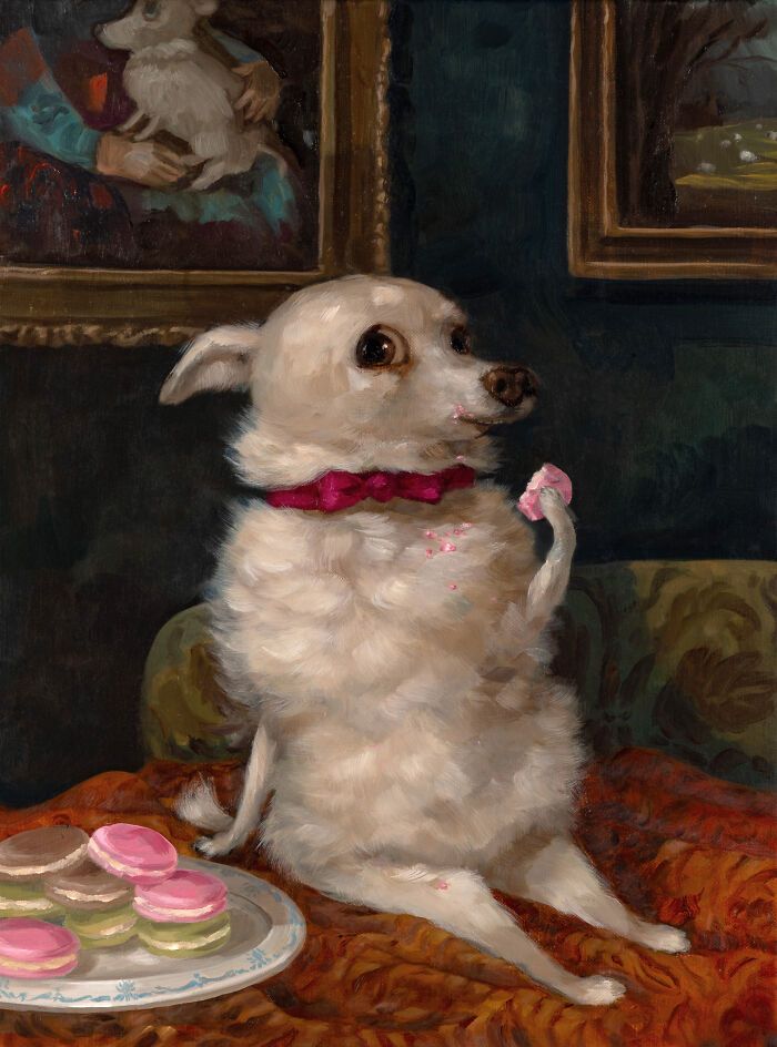 Retratos de animais engraçados: As pinturas que fazem cachorros e gatos parecerem mais humanos que muita fente (31 fotos) 20 Retratos de animais engraçados: As pinturas que fazem cachorros e gatos parecerem mais humanos que muita fente (31 fotos) 20