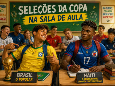 Seleções da Copa na sala de aula