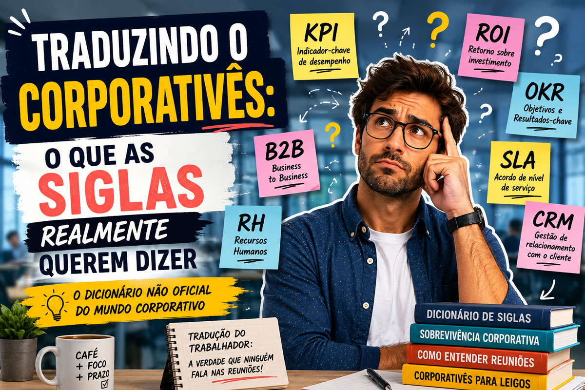 Significado das siglas corporativas: 32 traduções que todo trabalhador entende Significado das siglas corporativas: 32 traduções que todo trabalhador entende