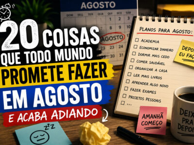 20 coisas que todo mundo promete fazer em agosto… e acaba adiando de novo