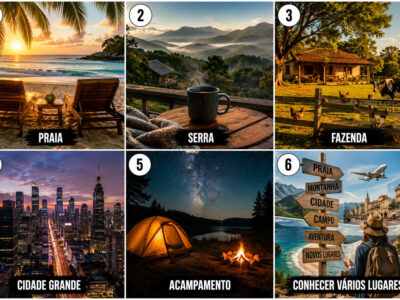 Escolha uma viagem de férias e descubra qual é sua personalidade escondida