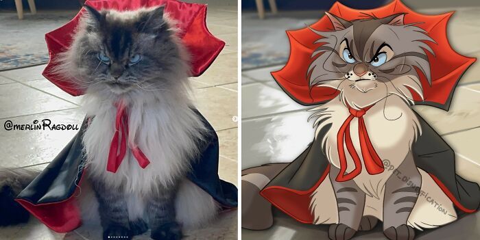 Pets em estilo Disney: as ilustrações que transformam animais de estimação em personagens inesquecíveis