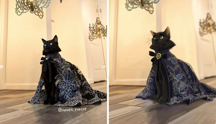 Pets em estilo Disney: as ilustrações que transformam animais de estimação em personagens inesquecíveis (26 fotos) 2