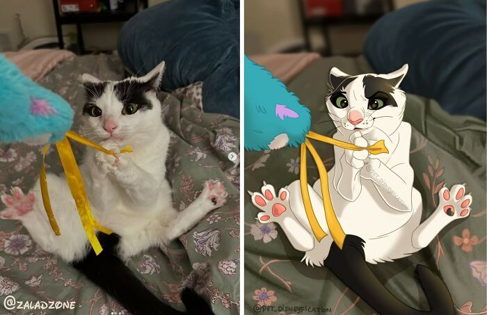 Pets em estilo Disney: as ilustrações que transformam animais de estimação em personagens inesquecíveis (26 fotos) 7