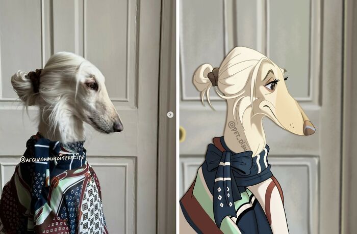 Pets em estilo Disney: as ilustrações que transformam animais de estimação em personagens inesquecíveis (26 fotos) 8