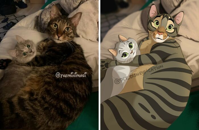 Pets em estilo Disney: as ilustrações que transformam animais de estimação em personagens inesquecíveis (26 fotos) 12