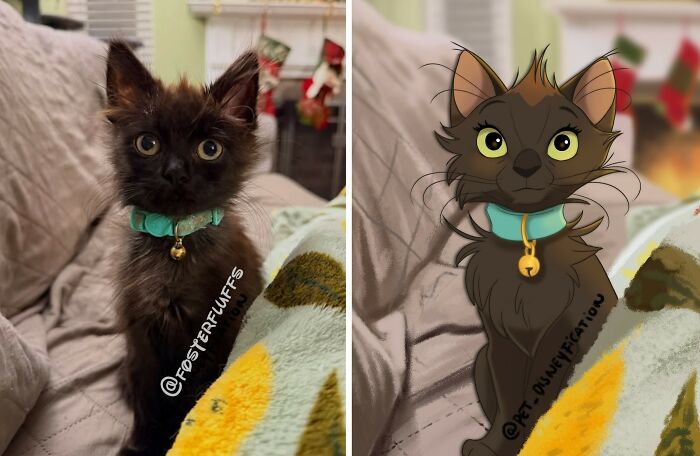 Pets em estilo Disney: as ilustrações que transformam animais de estimação em personagens inesquecíveis (26 fotos) 18