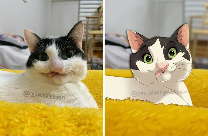 Pets em estilo Disney: as ilustrações que transformam animais de estimação em personagens inesquecíveis (26 fotos) 23