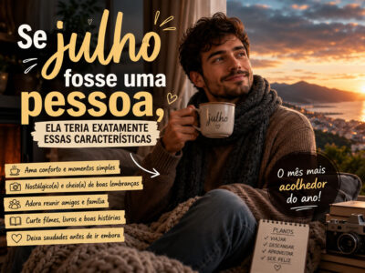 Se julho fosse uma pessoa, ela teria exatamente essas características