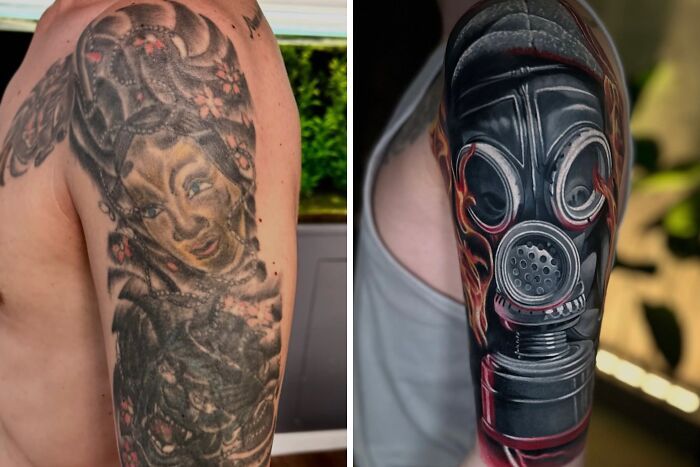 Tatuagem para cobrir cicatriz: Como artistas transformam marcas em verdadeiras obras de arte (25 fotos) 2 Tatuagem para cobrir cicatriz: Como artistas transformam marcas em verdadeiras obras de arte (25 fotos) 2