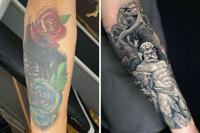 Tatuagem para cobrir cicatriz: Como artistas transformam marcas em verdadeiras obras de arte (25 fotos) 9 Tatuagem para cobrir cicatriz: Como artistas transformam marcas em verdadeiras obras de arte (25 fotos) 9