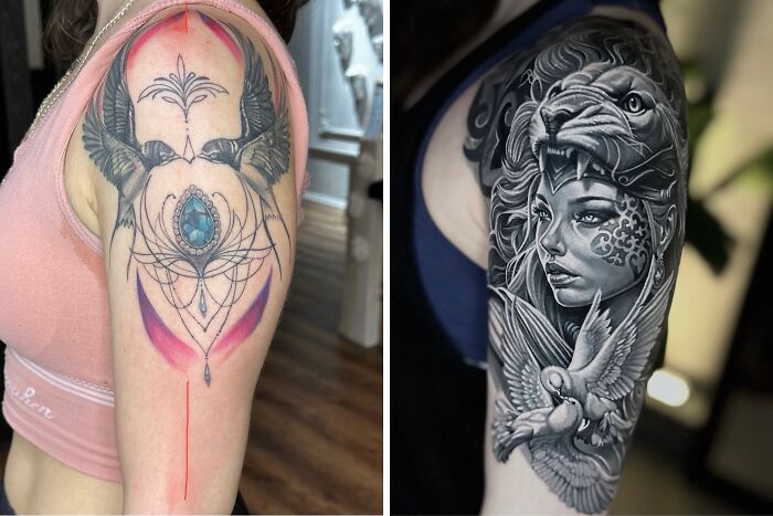Tatuagem para cobrir cicatriz: Como artistas transformam marcas em verdadeiras obras de arte (25 fotos) 11 Tatuagem para cobrir cicatriz: Como artistas transformam marcas em verdadeiras obras de arte (25 fotos) 11