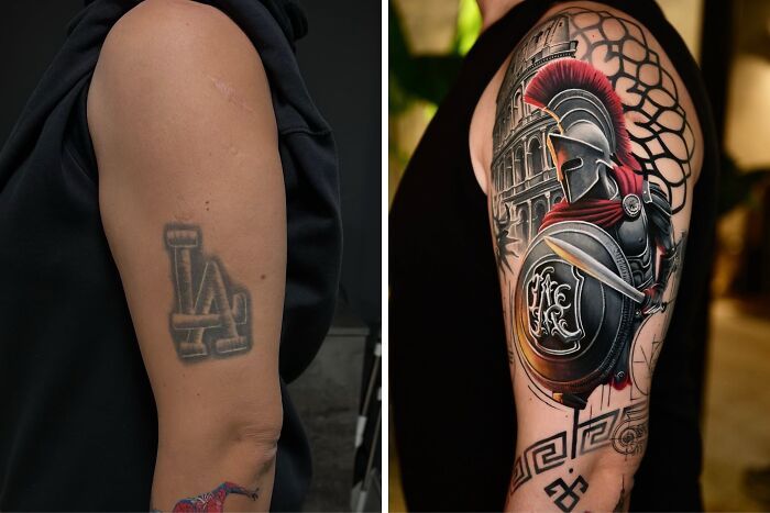 Tatuagem para cobrir cicatriz: Como artistas transformam marcas em verdadeiras obras de arte (25 fotos) 14 Tatuagem para cobrir cicatriz: Como artistas transformam marcas em verdadeiras obras de arte (25 fotos) 14