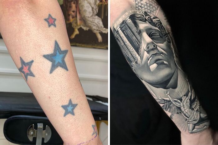 Tatuagem para cobrir cicatriz: Como artistas transformam marcas em verdadeiras obras de arte (25 fotos) 20 Tatuagem para cobrir cicatriz: Como artistas transformam marcas em verdadeiras obras de arte (25 fotos) 20