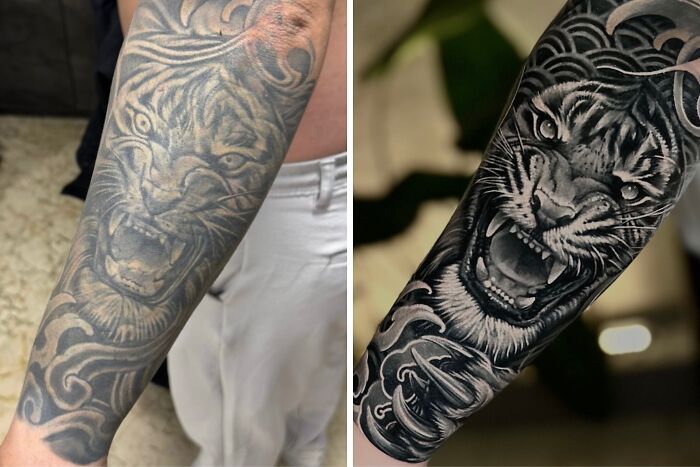 Tatuagem para cobrir cicatriz: Como artistas transformam marcas em verdadeiras obras de arte (25 fotos) 22 Tatuagem para cobrir cicatriz: Como artistas transformam marcas em verdadeiras obras de arte (25 fotos) 22