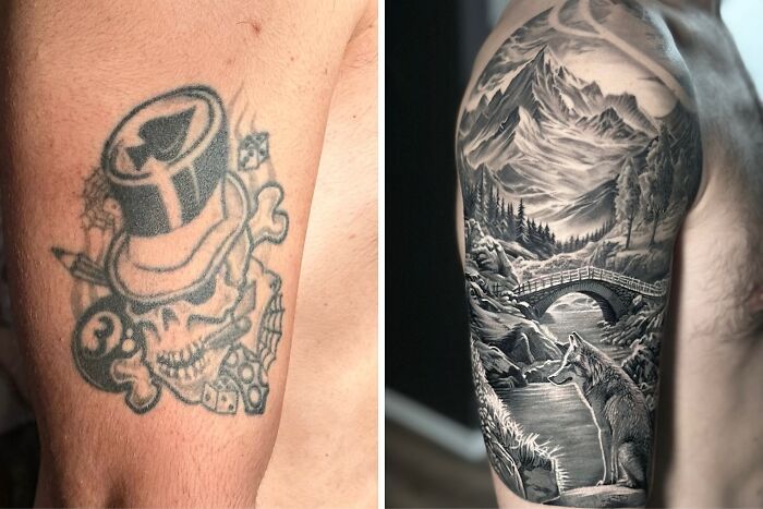 Tatuagem para cobrir cicatriz: Como artistas transformam marcas em verdadeiras obras de arte (25 fotos) 23 Tatuagem para cobrir cicatriz: Como artistas transformam marcas em verdadeiras obras de arte (25 fotos) 23