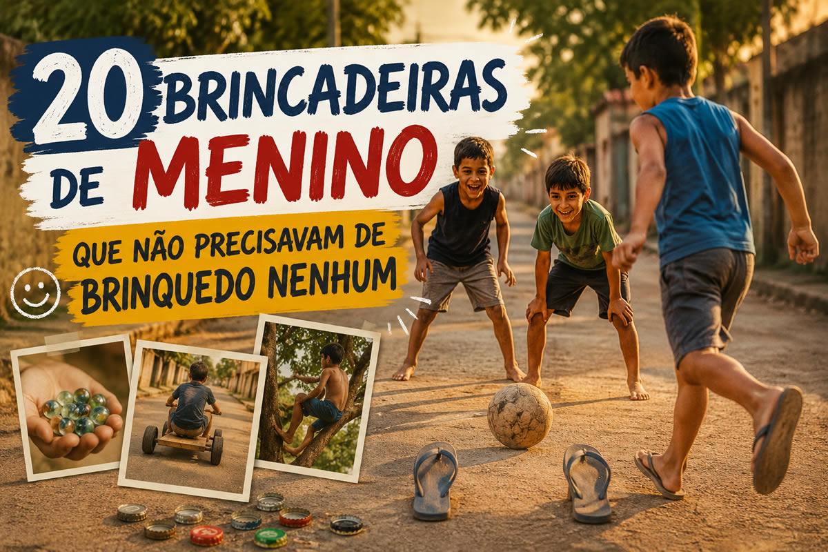 20 brincadeiras de menino que não precisavam de brinquedo nenhum 20 brincadeiras de menino que não precisavam de brinquedo nenhum