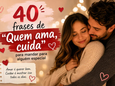 40 frases de “Quem ama, cuida” para mandar para alguém especial e mostrar o que você sente