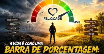 A vida é como uma barra de porcentagem: A teoria que me fez enxergar a felicidade de outro jeito