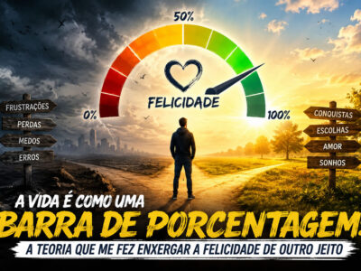 A vida é como uma barra de porcentagem: A teoria que me fez enxergar a felicidade de outro jeito