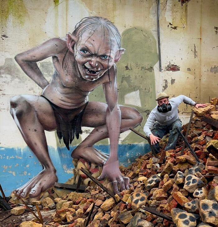 Arte urbana 3D: as pinturas que fazem qualquer parede parecer um portal para outra realidade (28 fotos) 12