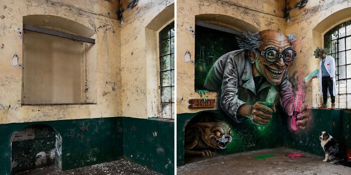 Arte urbana 3D: as pinturas que fazem qualquer parede parecer um portal para outra realidade (28 fotos) 15