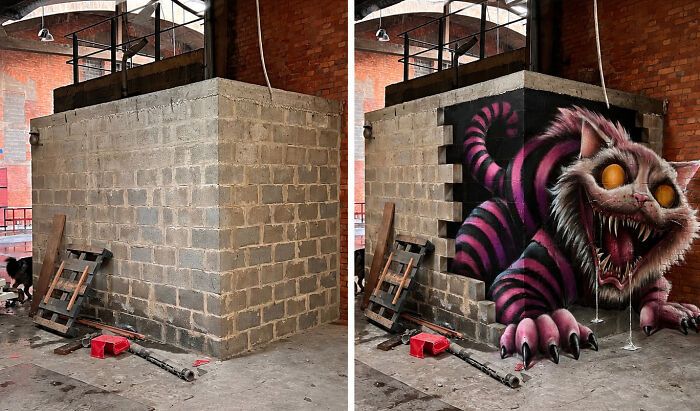Arte urbana 3D: as pinturas que fazem qualquer parede parecer um portal para outra realidade (28 fotos) 17