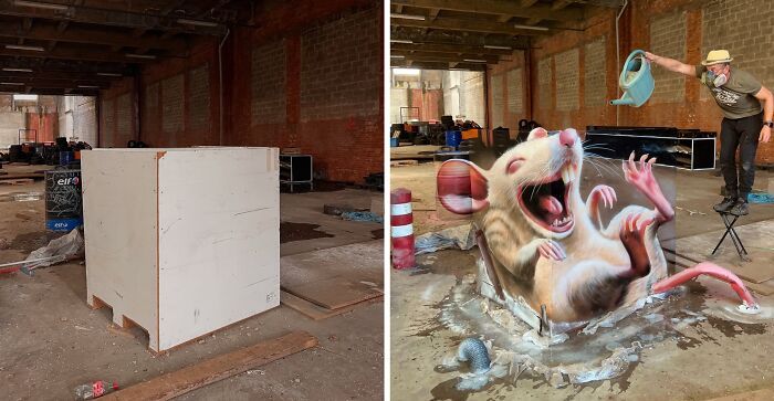 Arte urbana 3D: as pinturas que fazem qualquer parede parecer um portal para outra realidade (28 fotos) 22