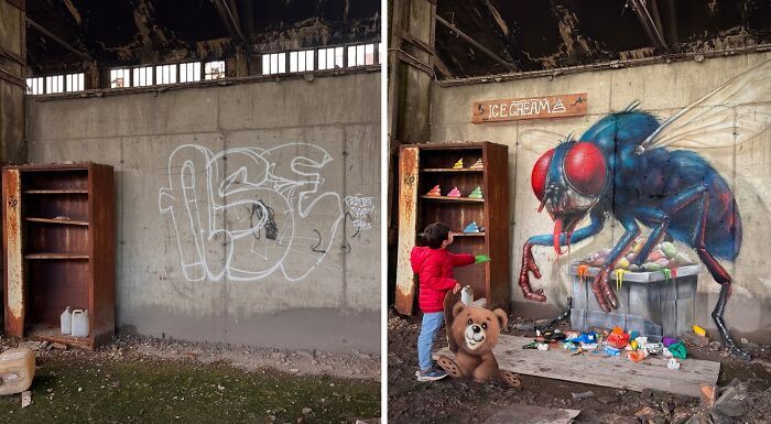 Arte urbana 3D: as pinturas que fazem qualquer parede parecer um portal para outra realidade (28 fotos) 23