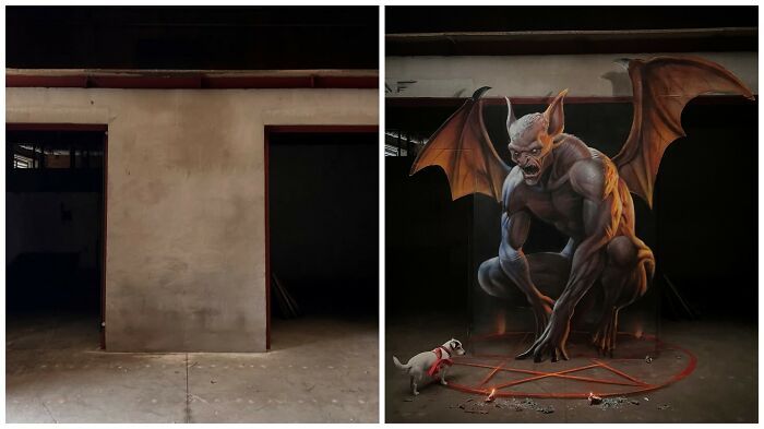 Arte urbana 3D: as pinturas que fazem qualquer parede parecer um portal para outra realidade (28 fotos) 26
