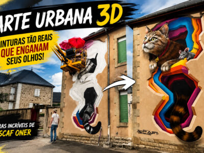 Arte urbana 3D: as pinturas que fazem qualquer parede parecer um portal para outra realidade (28 fotos)