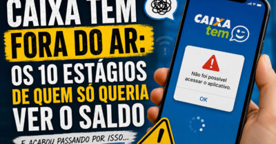 Caixa Tem fora do ar: os 10 estágios de quem só queria ver o saldo