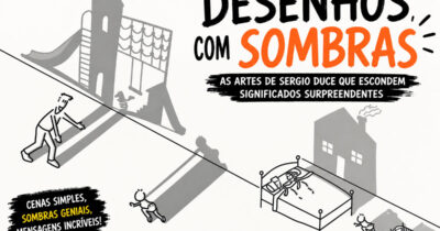 Desenhos com sombras: As artes de Sergio Duce escondem significados que quase ninguém percebe (22 fotos)