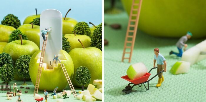 Fotografia em miniatura com comida: quando alimentos comuns viram mundos gigantes (30 fotos) 5 Fotografia em miniatura com comida: quando alimentos comuns viram mundos gigantes (30 fotos) 5