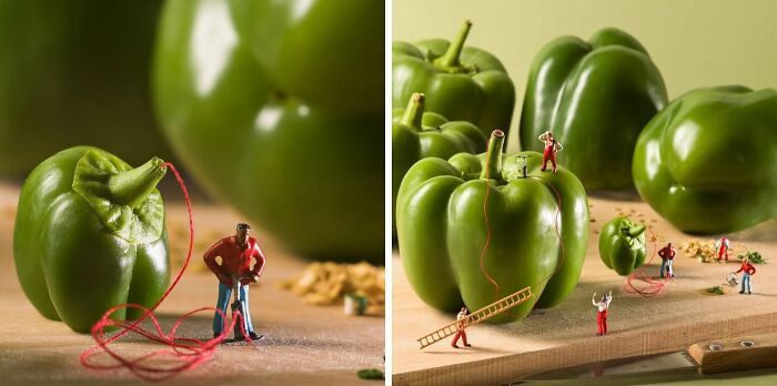 Fotografia em miniatura com comida: quando alimentos comuns viram mundos gigantes (30 fotos) 7 Fotografia em miniatura com comida: quando alimentos comuns viram mundos gigantes (30 fotos) 7