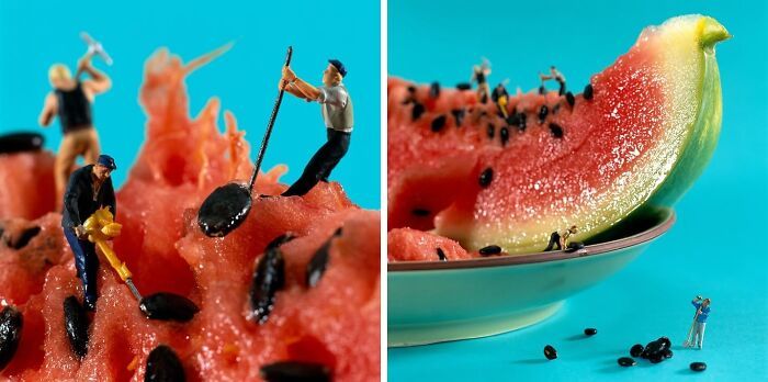 Fotografia em miniatura com comida: quando alimentos comuns viram mundos gigantes (30 fotos) 15 Fotografia em miniatura com comida: quando alimentos comuns viram mundos gigantes (30 fotos) 15