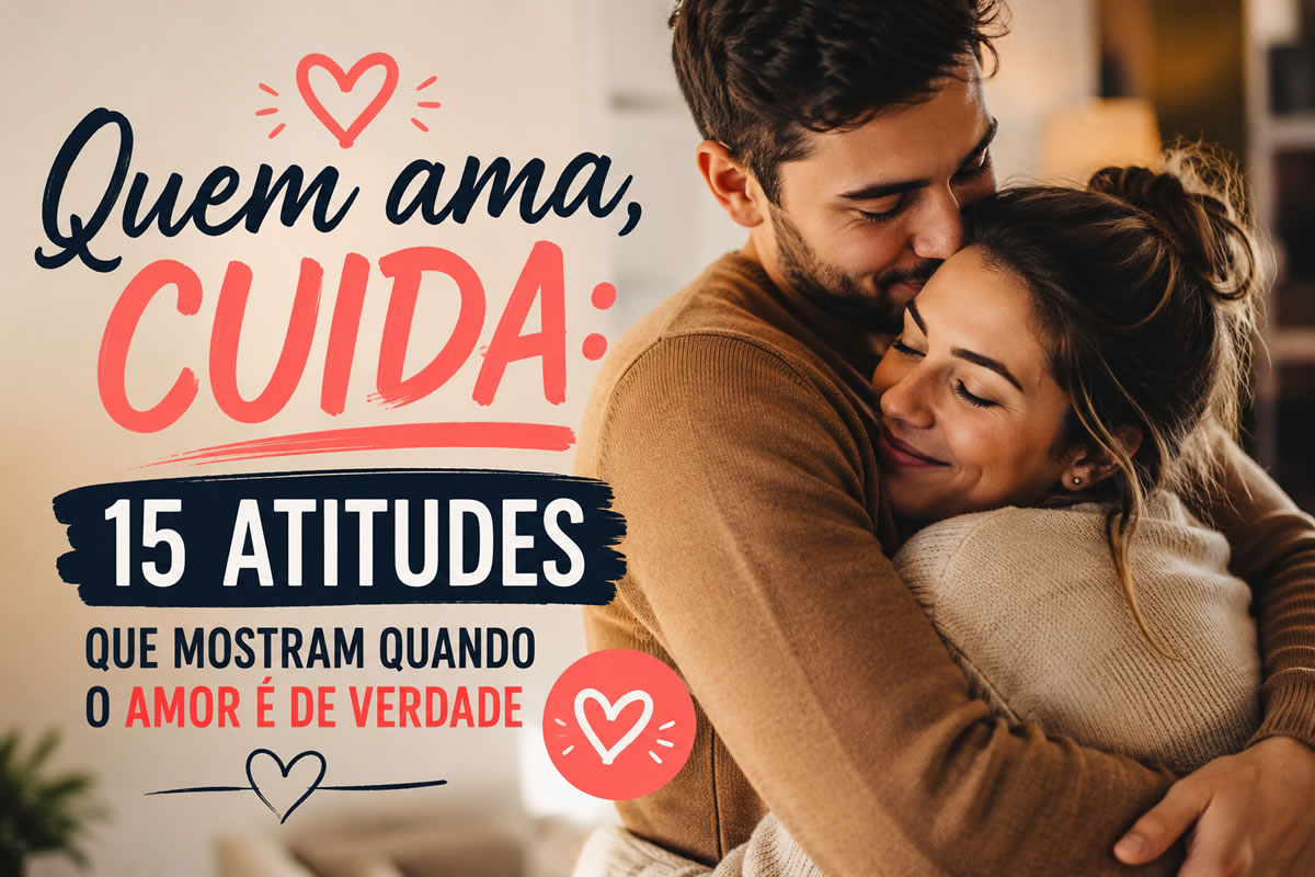 Quem ama cuida: 15 atitudes que mostram quando o amor é de verdade Quem ama cuida: 15 atitudes que mostram quando o amor é de verdade