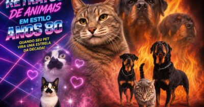 Retratos de animais em estilo anos 80 estão transformando pets em verdadeiras estrelas (32 fotos)