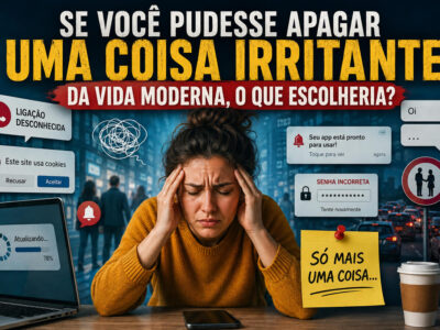 Se você pudesse apagar uma coisa irritante da vida moderna, qual escolheria?