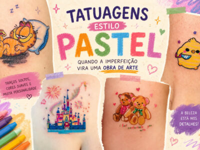 Tatuagens estilo pastel: quando a imperfeição vira uma obra de arte (30 fotos)