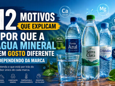 12 motivos que explicam por que a água mineral tem gosto diferente dependendo da marca