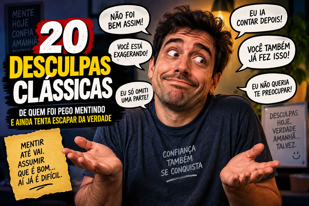 20 desculpas clássicas de quem foi pego mentindo e ainda tenta escapar da verdade 20 desculpas clássicas de quem foi pego mentindo e ainda tenta escapar da verdade