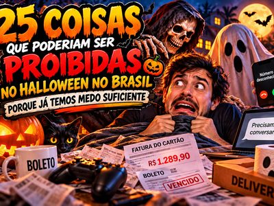 25 coisas que poderiam ser proibidas no Halloween no Brasil porque já temos medo suficiente